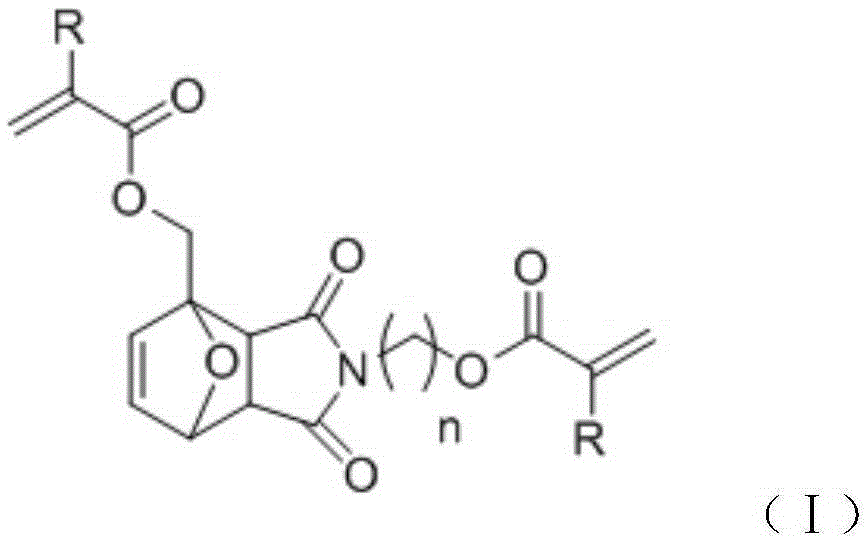 Bi-functionality-degree acrylic ester cross-linking agent and application thereof to 3D printing