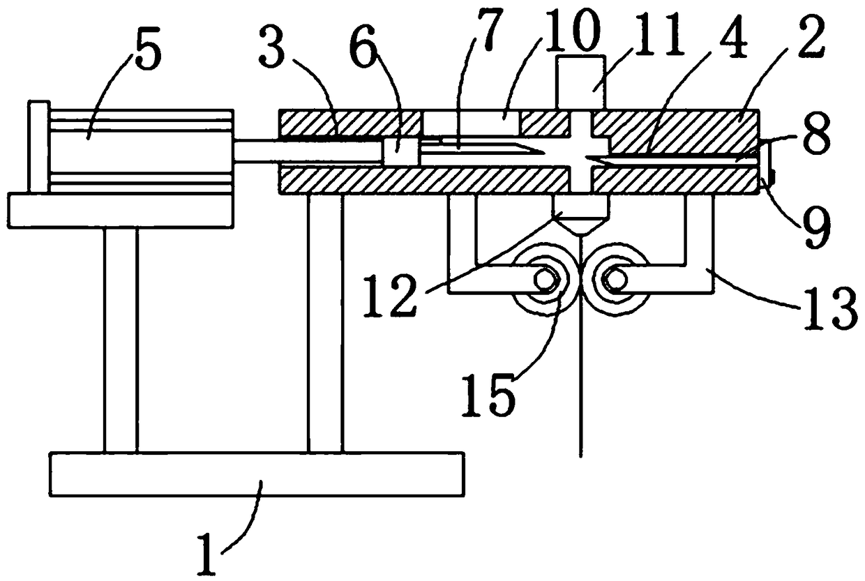 Chemical fiber thread cutting machine