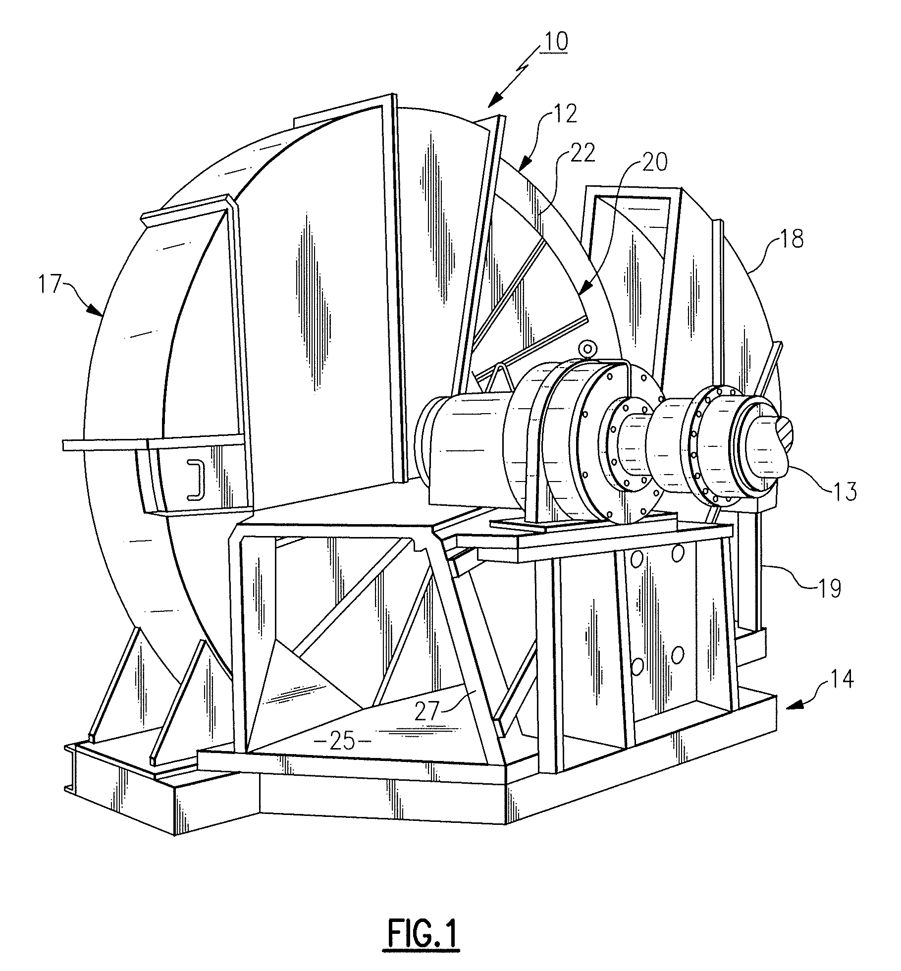 Clamping apparatus for wood chipper