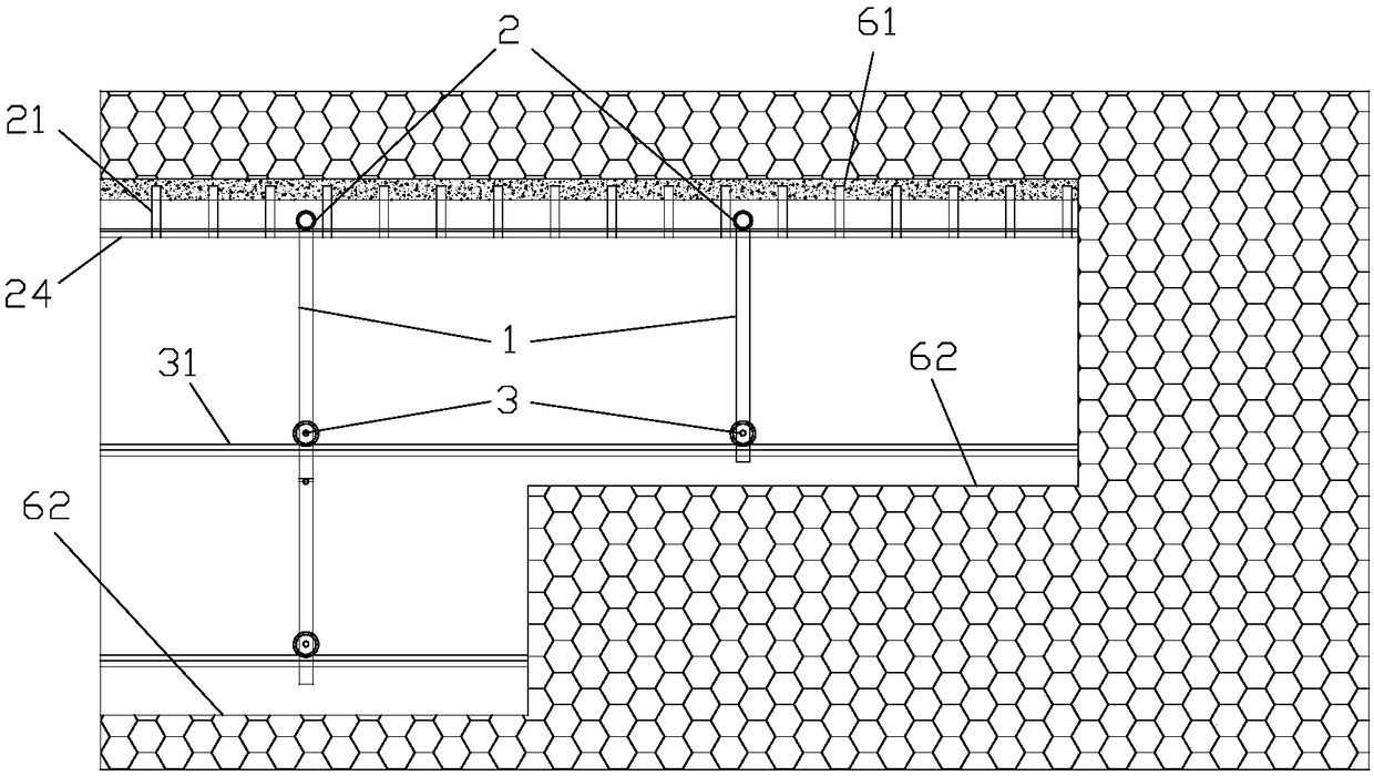 Operation platform and continuous operation system and operation method for tunnel construction thereof