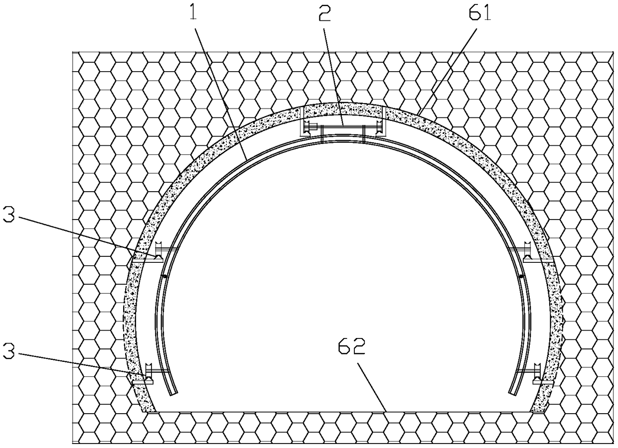 Operation platform and continuous operation system and operation method for tunnel construction thereof