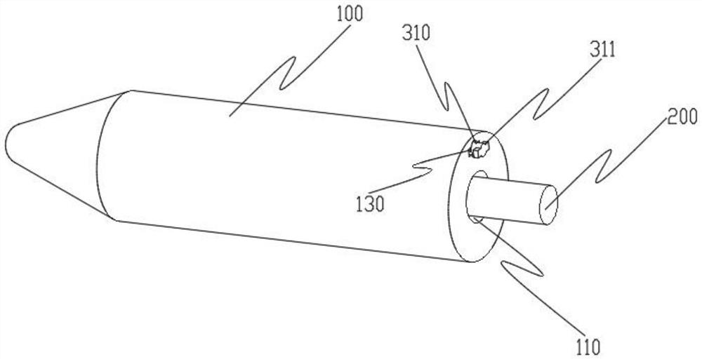 Penetrating and inserting mechanism for butt joint of conveyor belt joints and using method