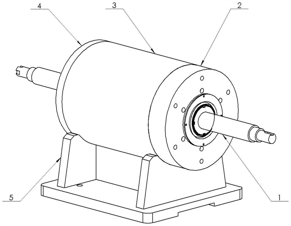 Embedded sliding bearing lubricating film pressure wireless sensing and monitoring device