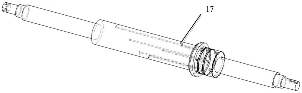 Embedded sliding bearing lubricating film pressure wireless sensing and monitoring device