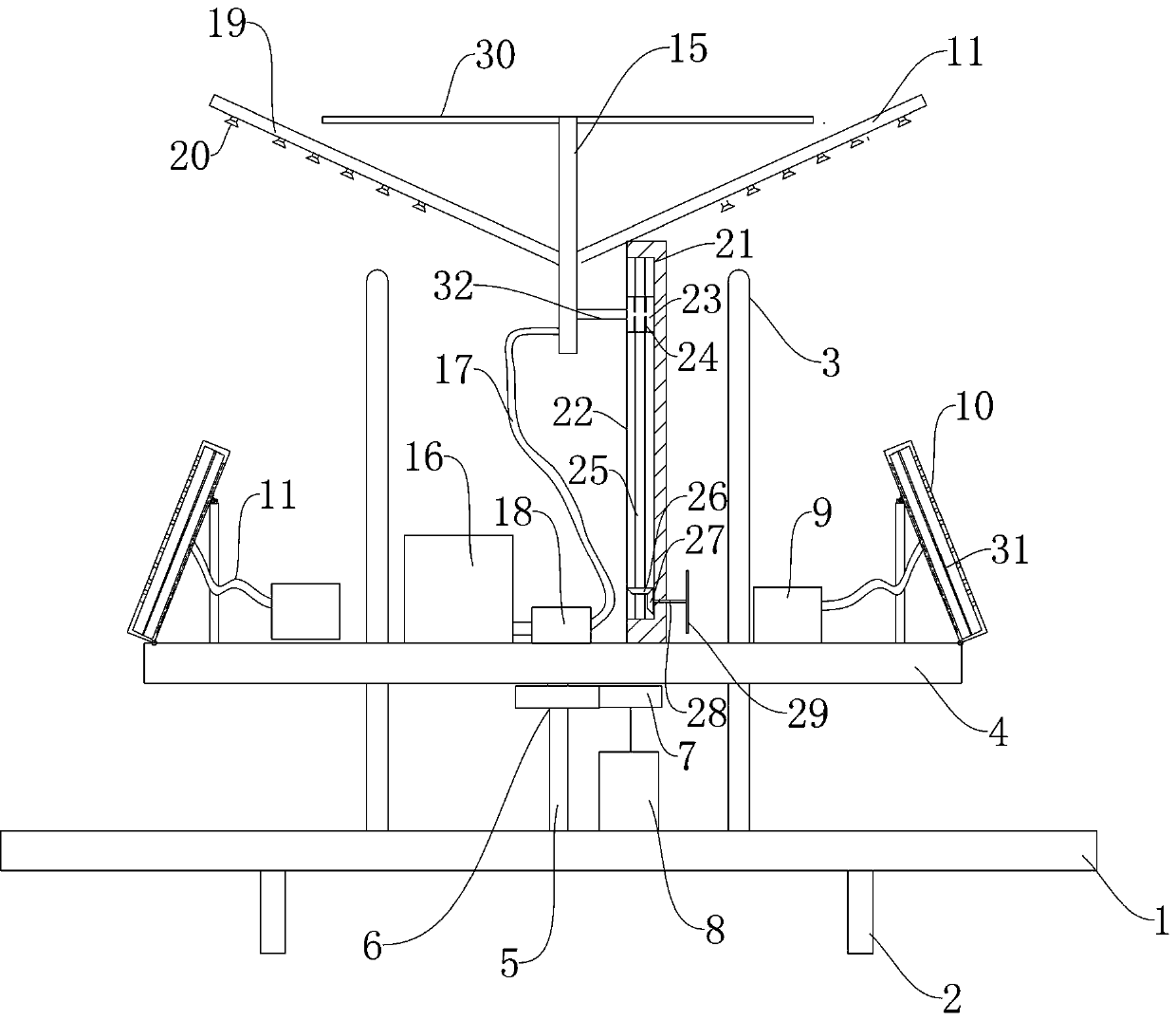 All-directional building construction dedusting device