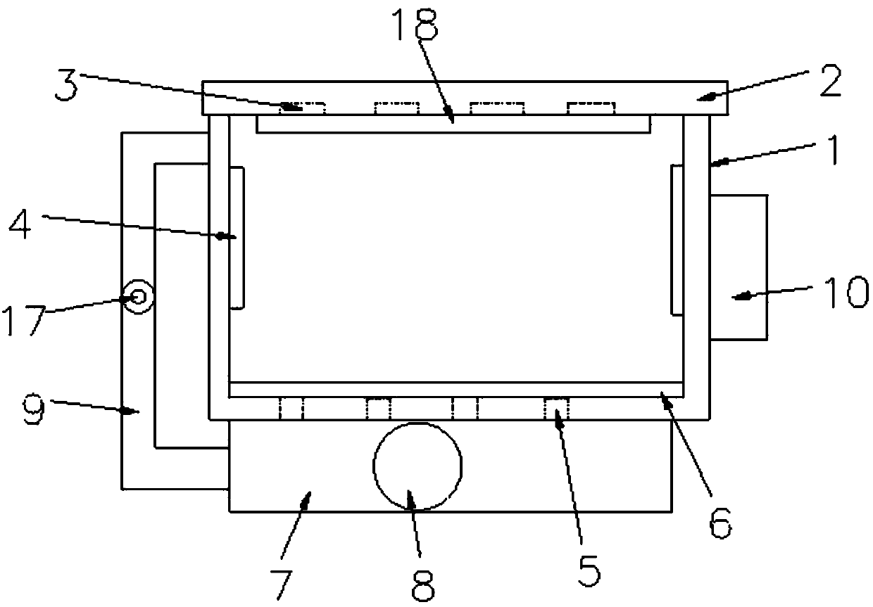 Intelligent sterilizing electronic unit of vegetable washer