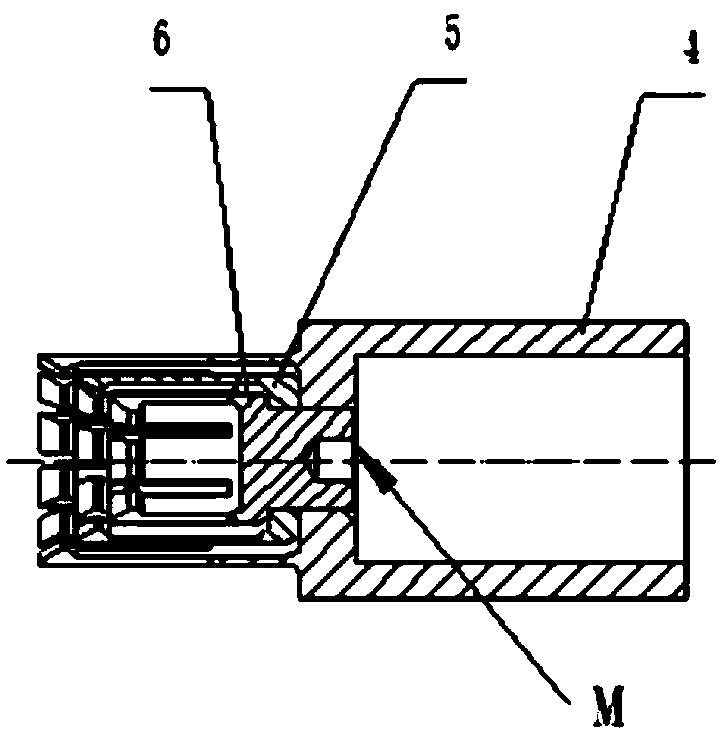 A lotus- type jack pin assembly