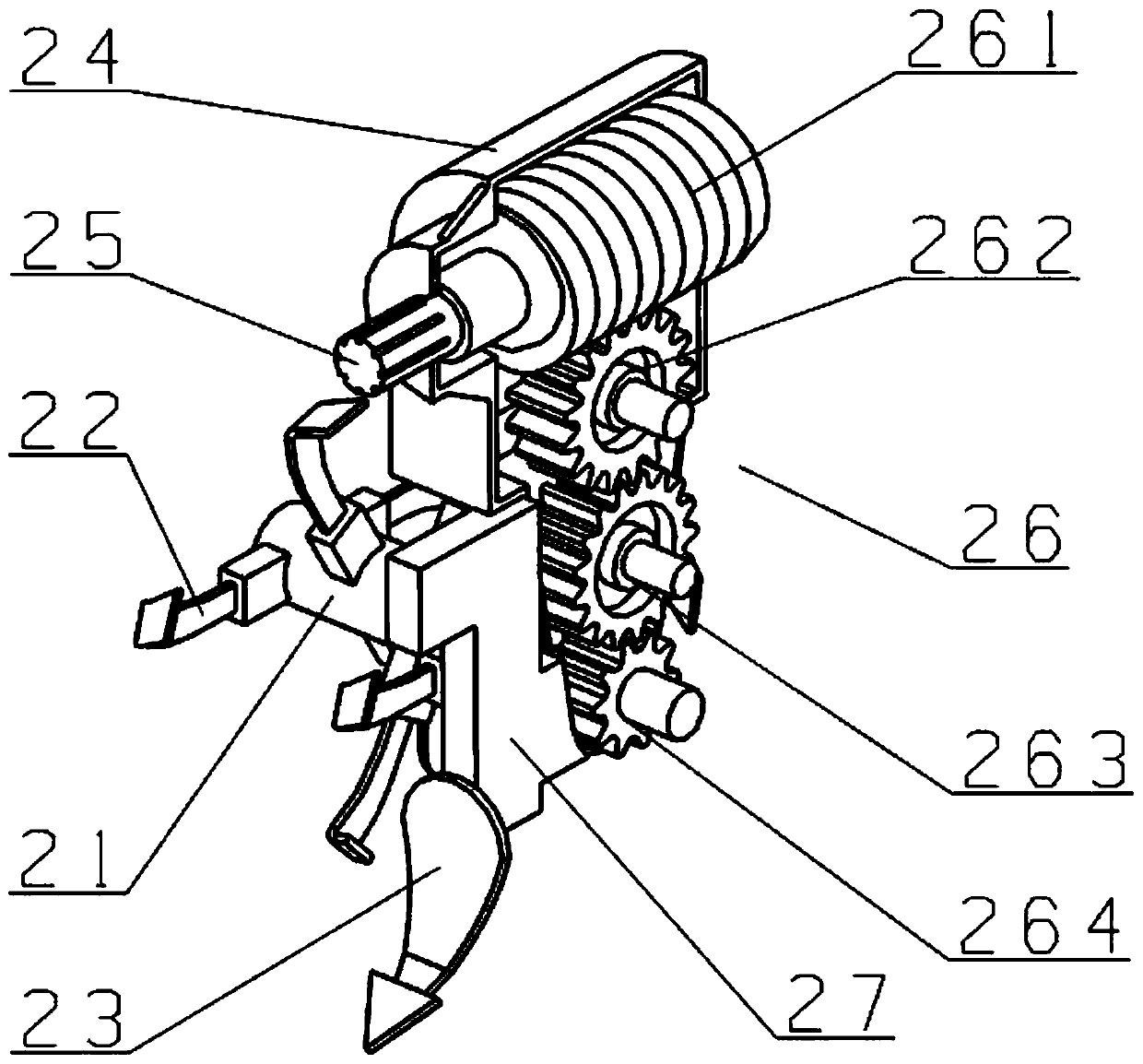 Mechanical planting method for sugarcanes with super-wide line spacing