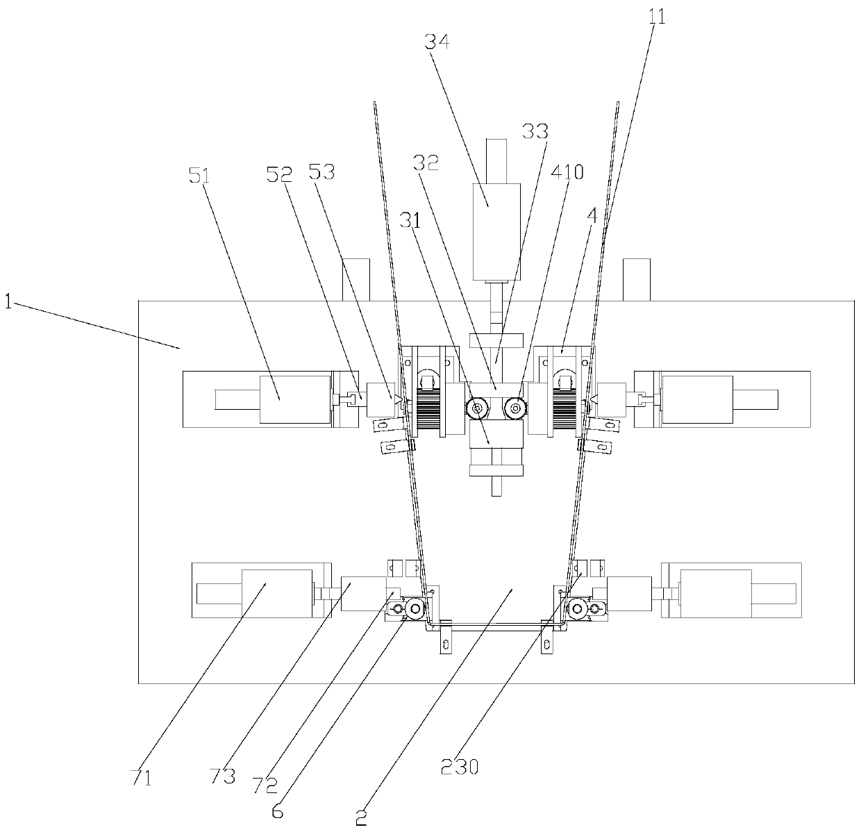 Full-automatic two-dimensional wire bending forming machine