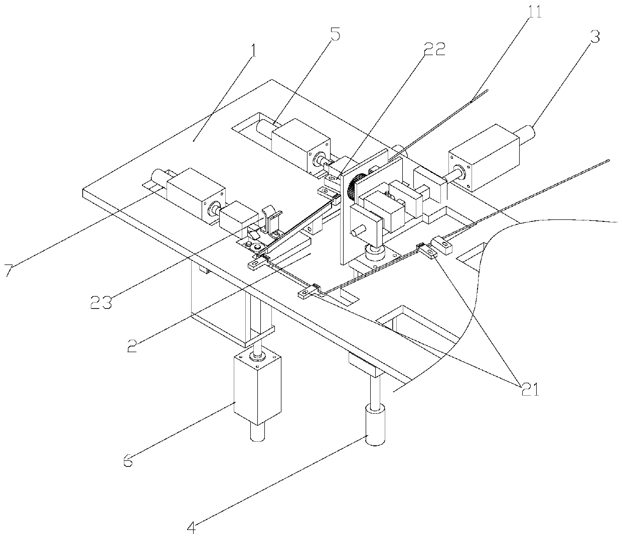 Full-automatic two-dimensional wire bending forming machine