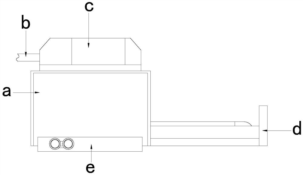 Clean production device for aluminum alloy casting and forging