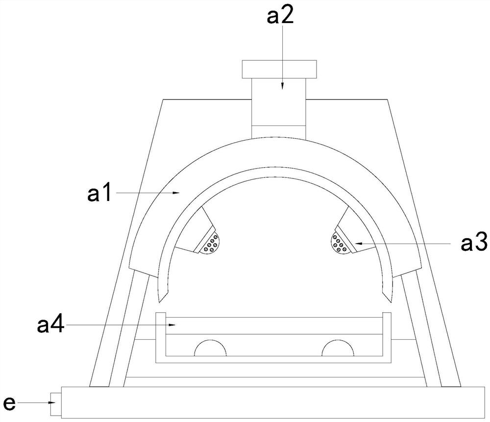 Clean production device for aluminum alloy casting and forging