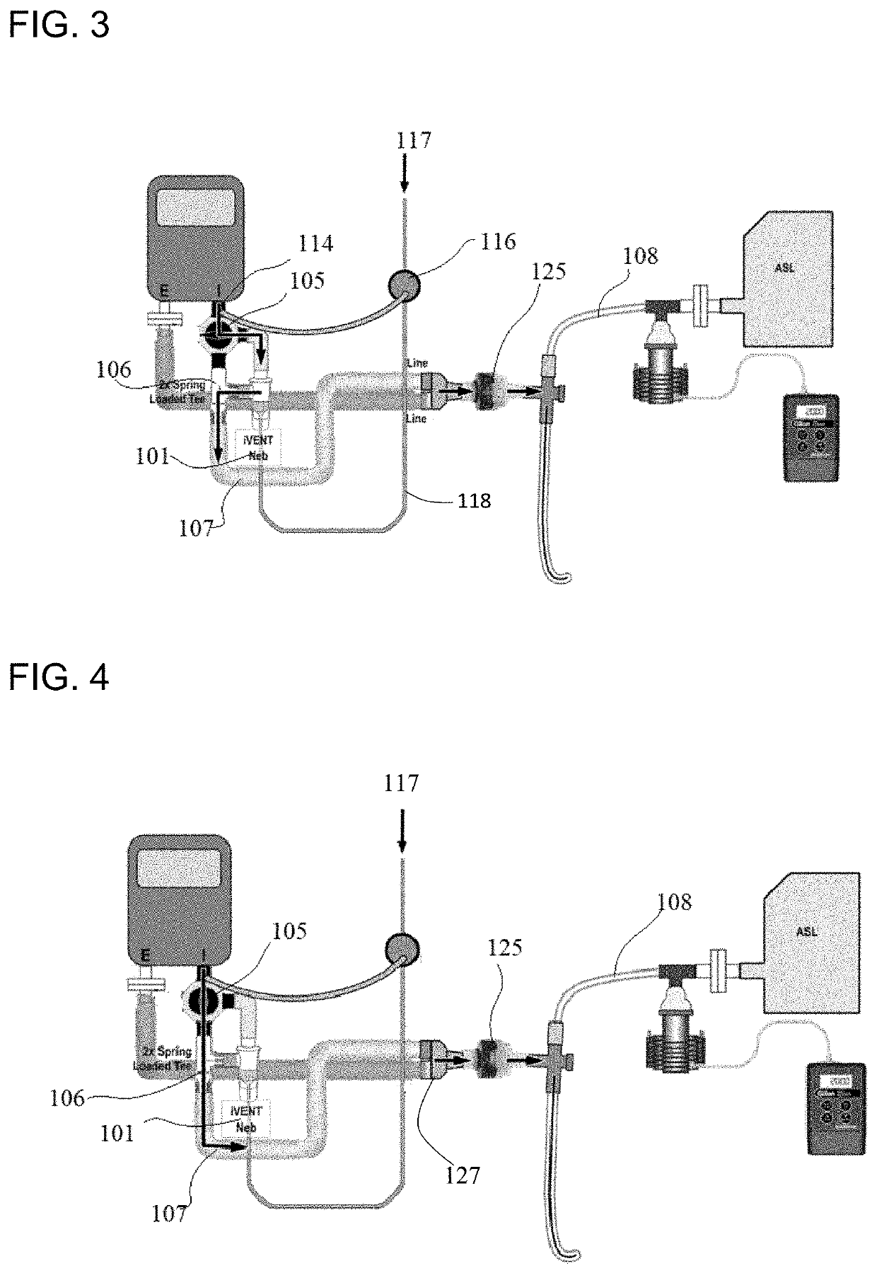 Breath actuated nebulizer for ventilator circuit