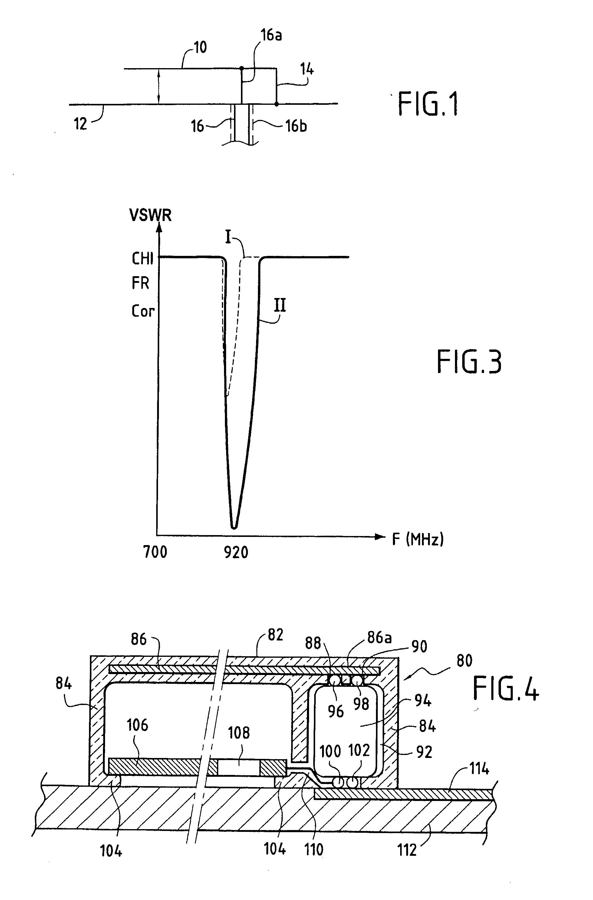 Antenna of small dimensions