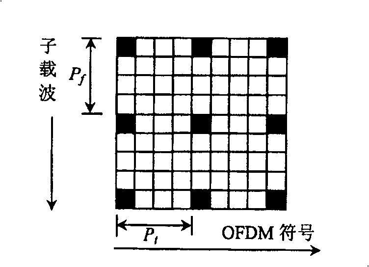 Adaptive pilot frequency inserting method in OFDM system