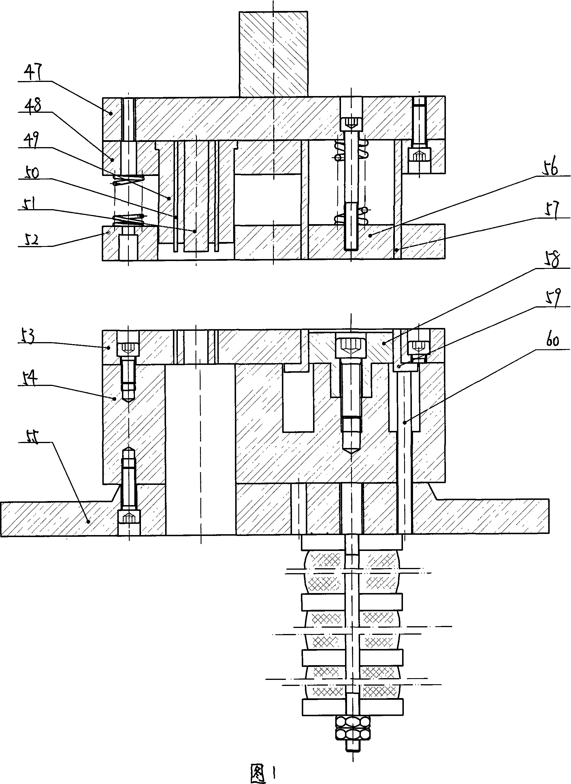 Process and apparatus for producing bottle cap with pull ring and tear-off