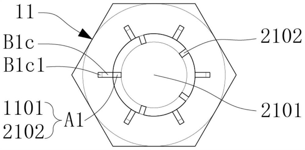 Anti-loosening bolt assembly with buckle pin arranged along thread axis