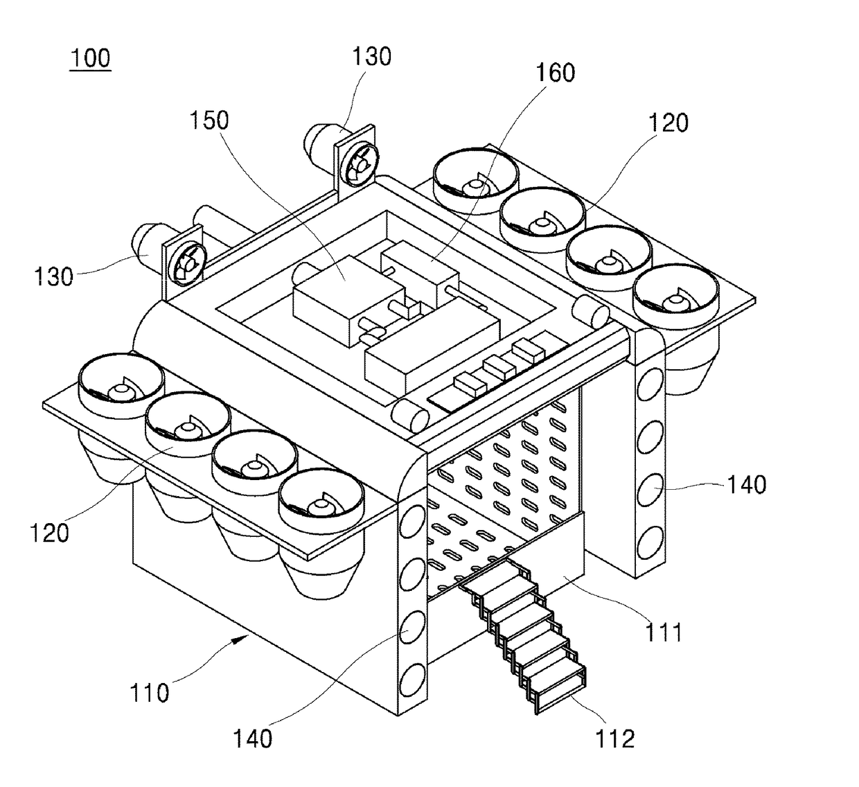 Unmanned aerial vehicle for evacuating people from skyscraper and managing method for the same