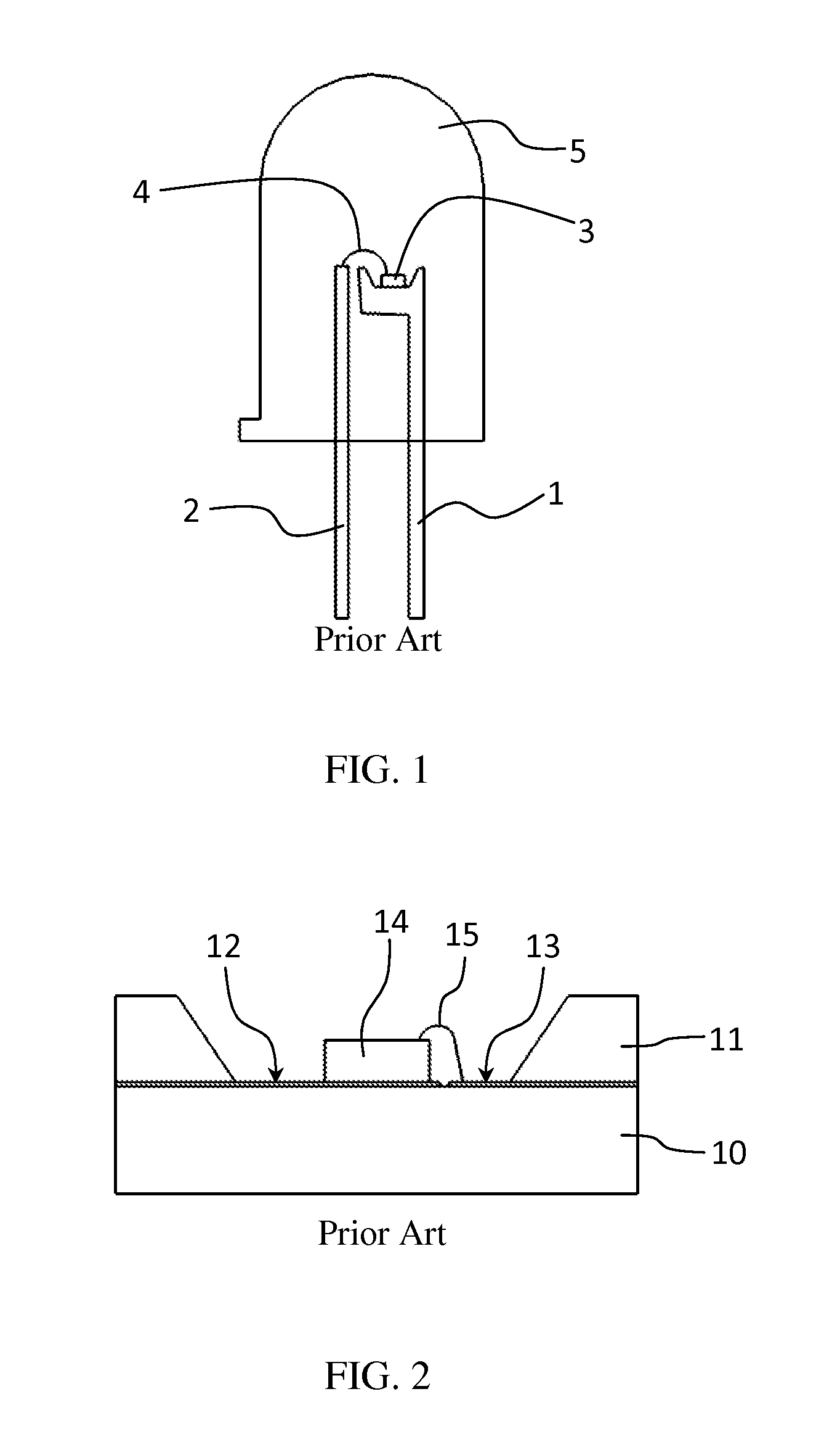 Light Emitting Chip Package With Metal Leads For Enhanced Heat Dissipation