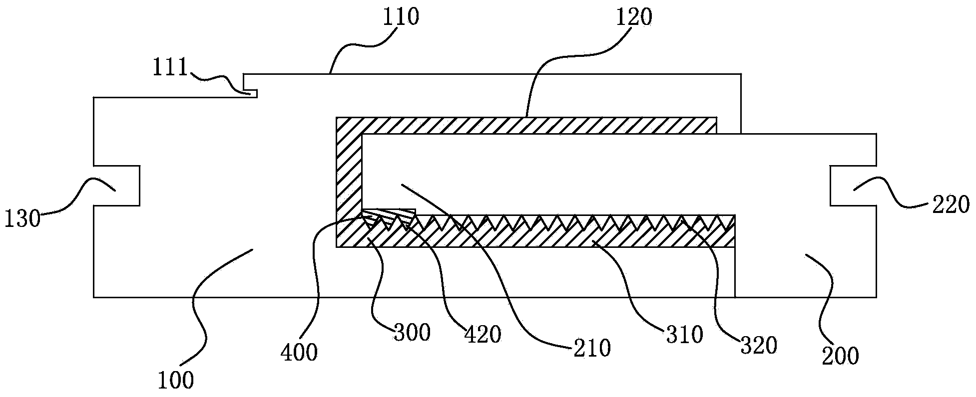 Assembled door pocket frame with adjustable width