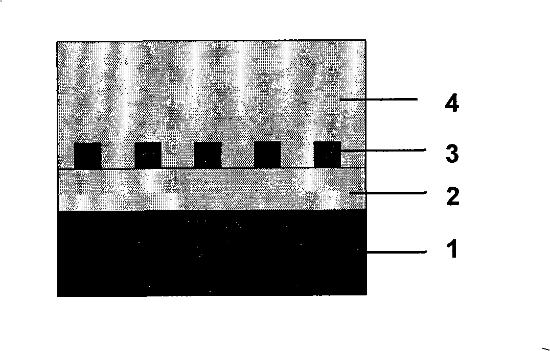 Growth of SiO2 nanometer mask in gallium nitride film by HVPE method and method thereof