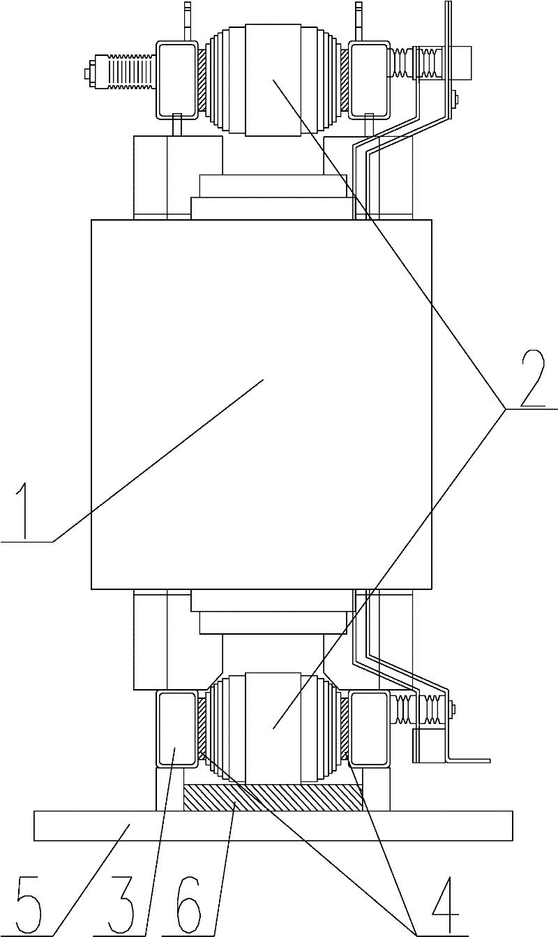 A kind of dry-type transformer for vibration reduction and noise reduction