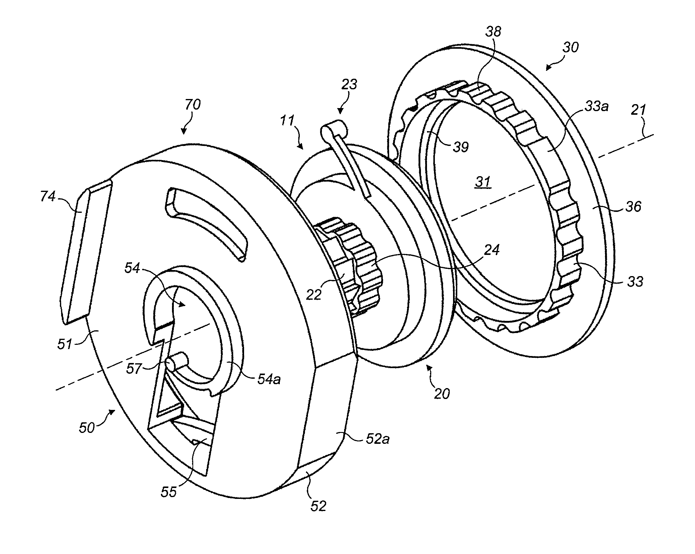 Dose indicator device