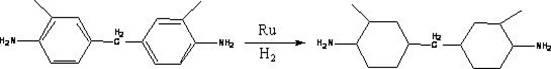 Synthesizing method of 3,3'-dimethyl-4,4'-diamido-dicyclohexyl methane