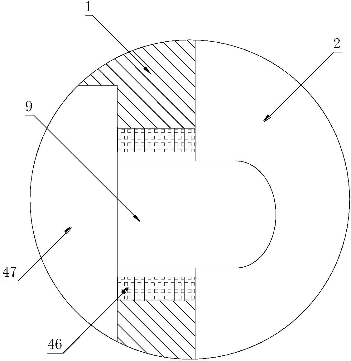 Porous water adding energy valve for concrete mortar