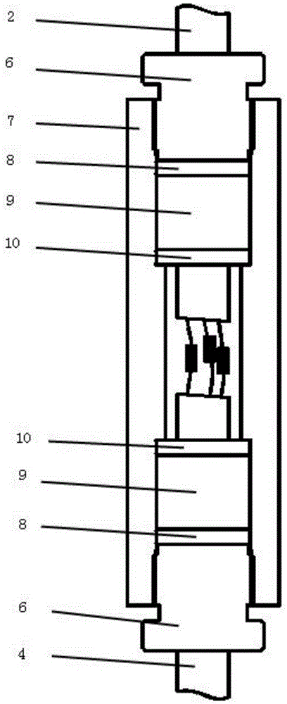 Cable sealing device for underwater platform