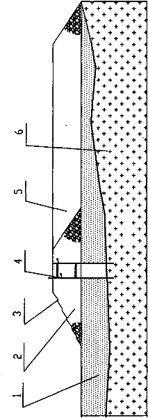 Method for building impermeable tailings dams with high scattered piles by waste rocks