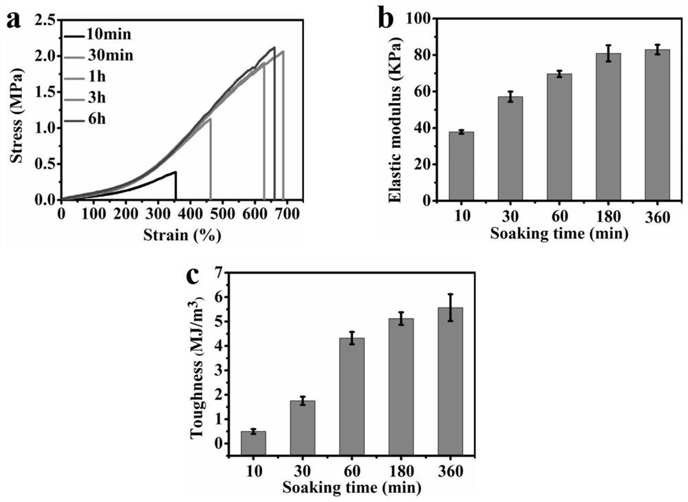 A kind of antifreeze high-strength supramolecular organic hydrogel and preparation method thereof