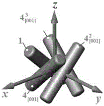 Three-dimensional braided materials based on space group p4 symmetry