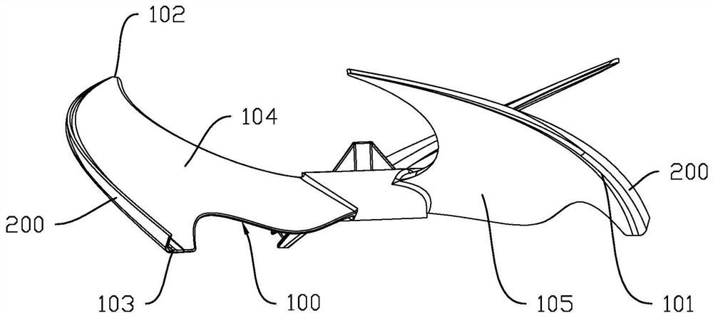 Axial flow wind wheel structure and axial flow fan