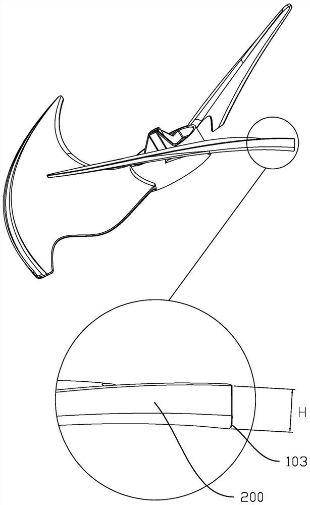 Axial flow wind wheel structure and axial flow fan