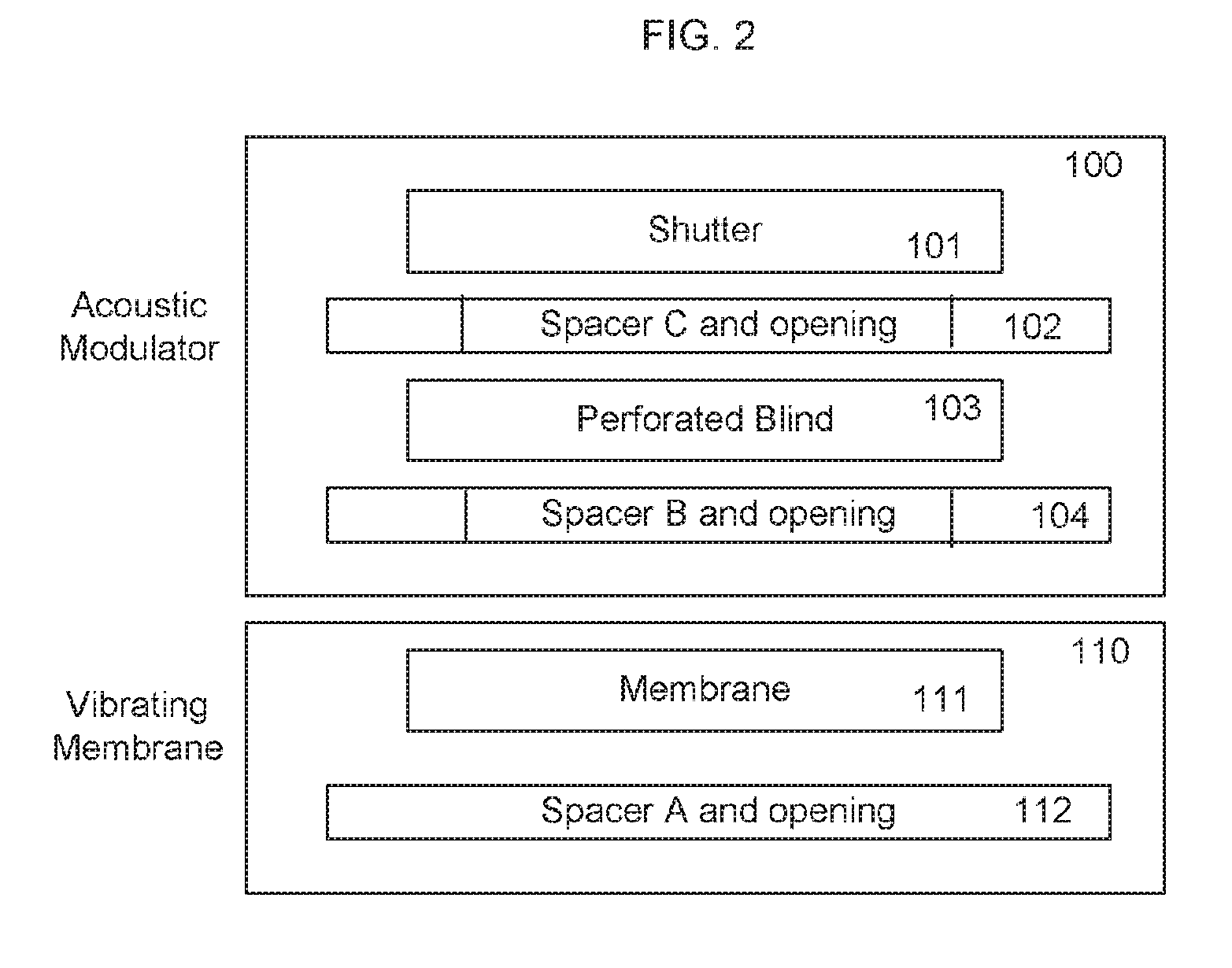 Two port speaker acoustic modulator