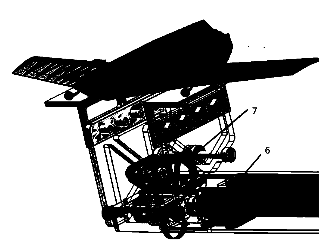 Rotary unmanned aerial vehicle launching device