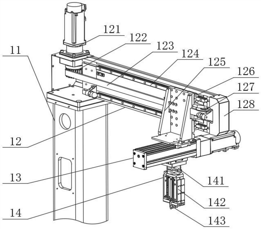 Material removing and supplementing control method of pipette head intelligent production line system