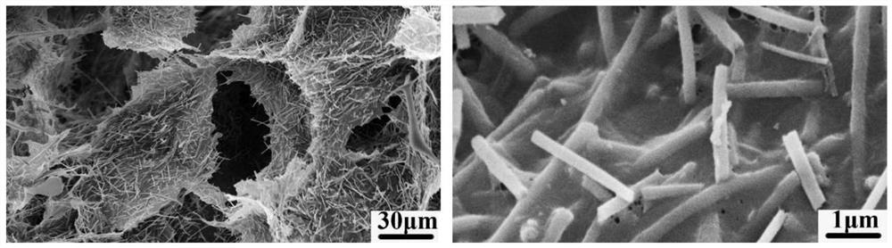 A kind of preparation method of mullite nanofiber airgel with light weight and thermal insulation