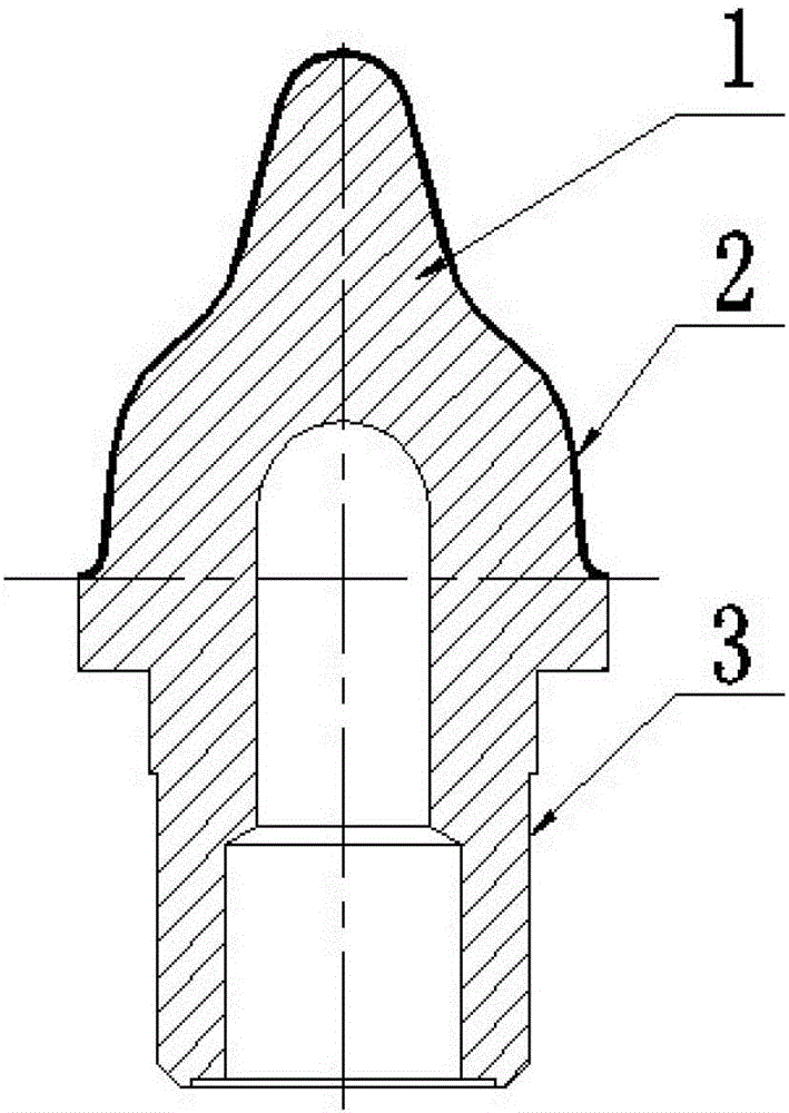 A preparation method of laser cladding strengthened splitter cone