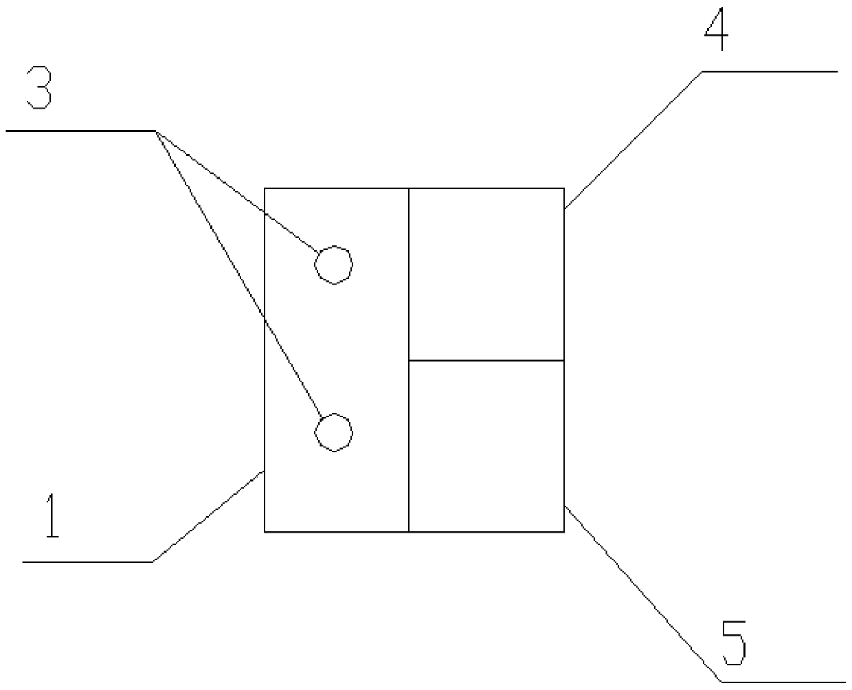 Novel tread mouth-shaped plate heating device