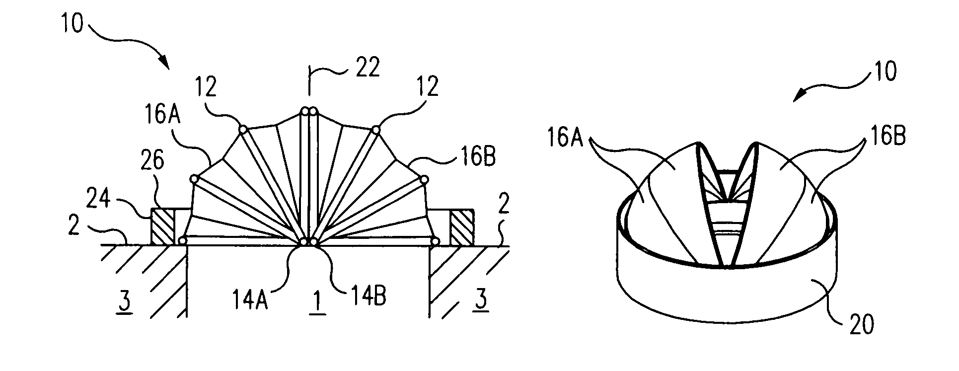 Folding retractable protective dome for space vehicle equipment