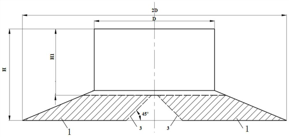 High-efficiency air supply device for non-resistance square area for buildings with projection function