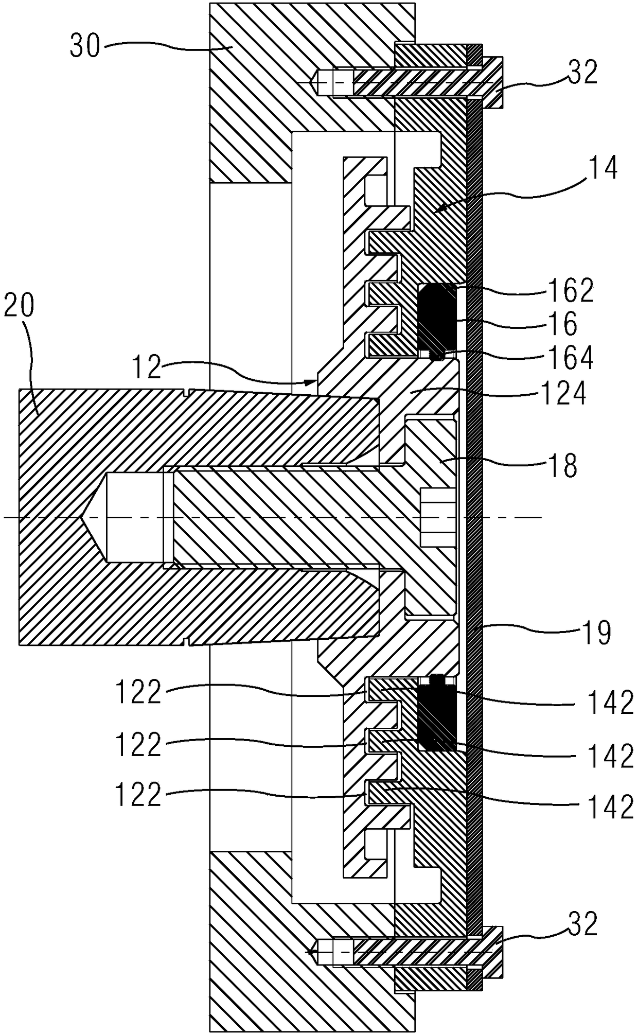 Motor driving shaft grounding device and motor