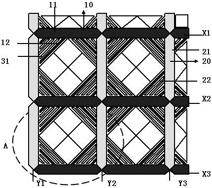 A kind of electrode layout of touch screen