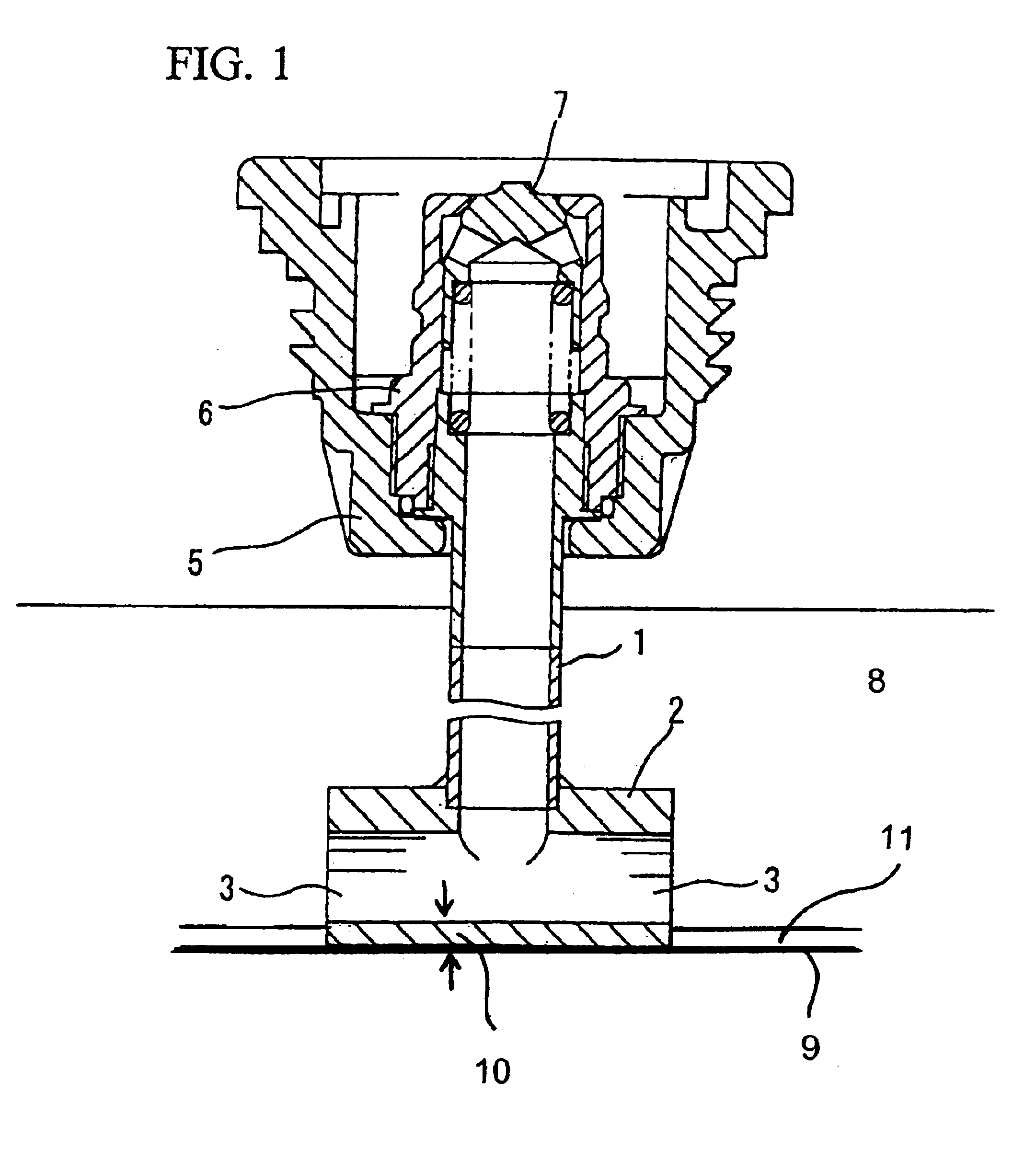 Siphon tube of connector adapted to be mounted on reservoir