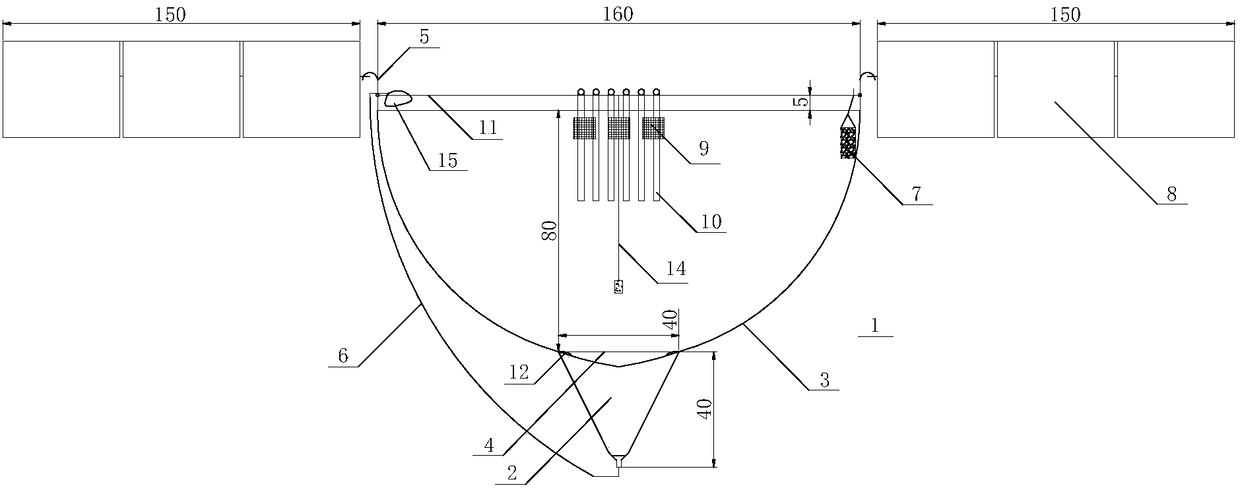 Soft material ecological culture system and method applied to pond