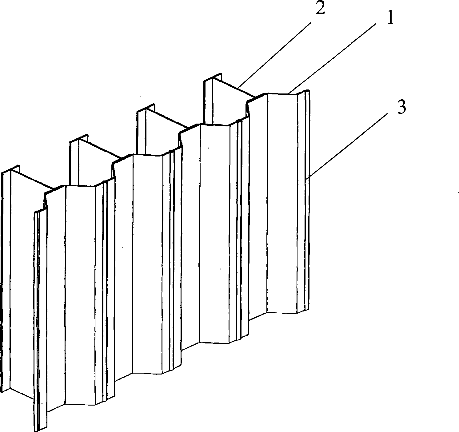 Combined steel sheet pile and integrated vertical wall used for bay dock or dock basin