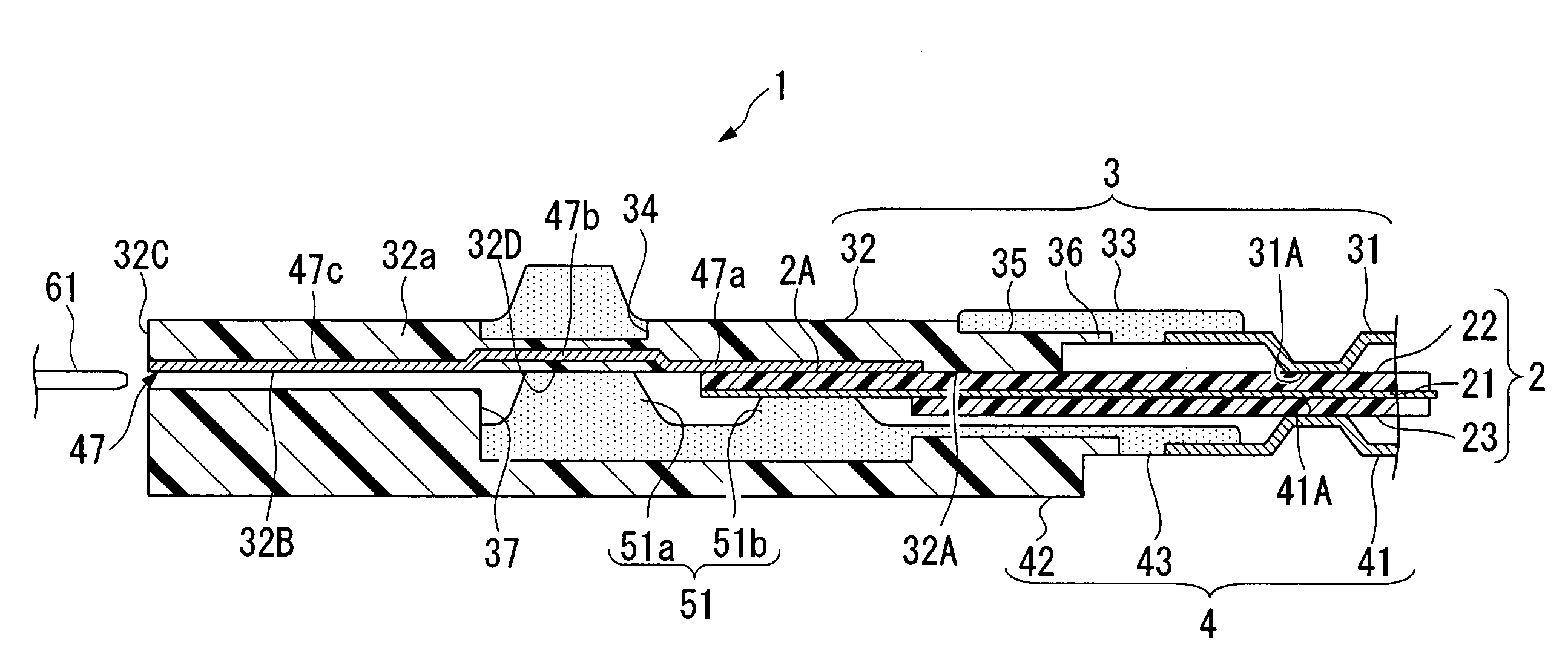 Separator, fuel cell, and connection construction between cell voltage measurement device side terminal and fuel cell side terminal