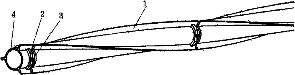 Helical strake vortex induced vibration inhibiting device